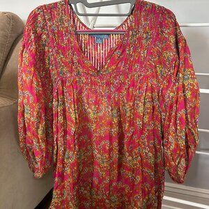 Anthropologie Lil Brand Floral Blouse